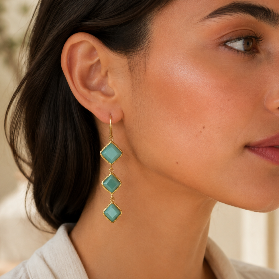 Aegean Azure Drop Earrings
