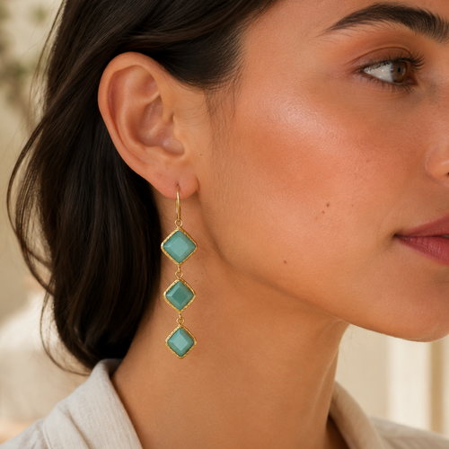 Aegean Azure Drop Earrings