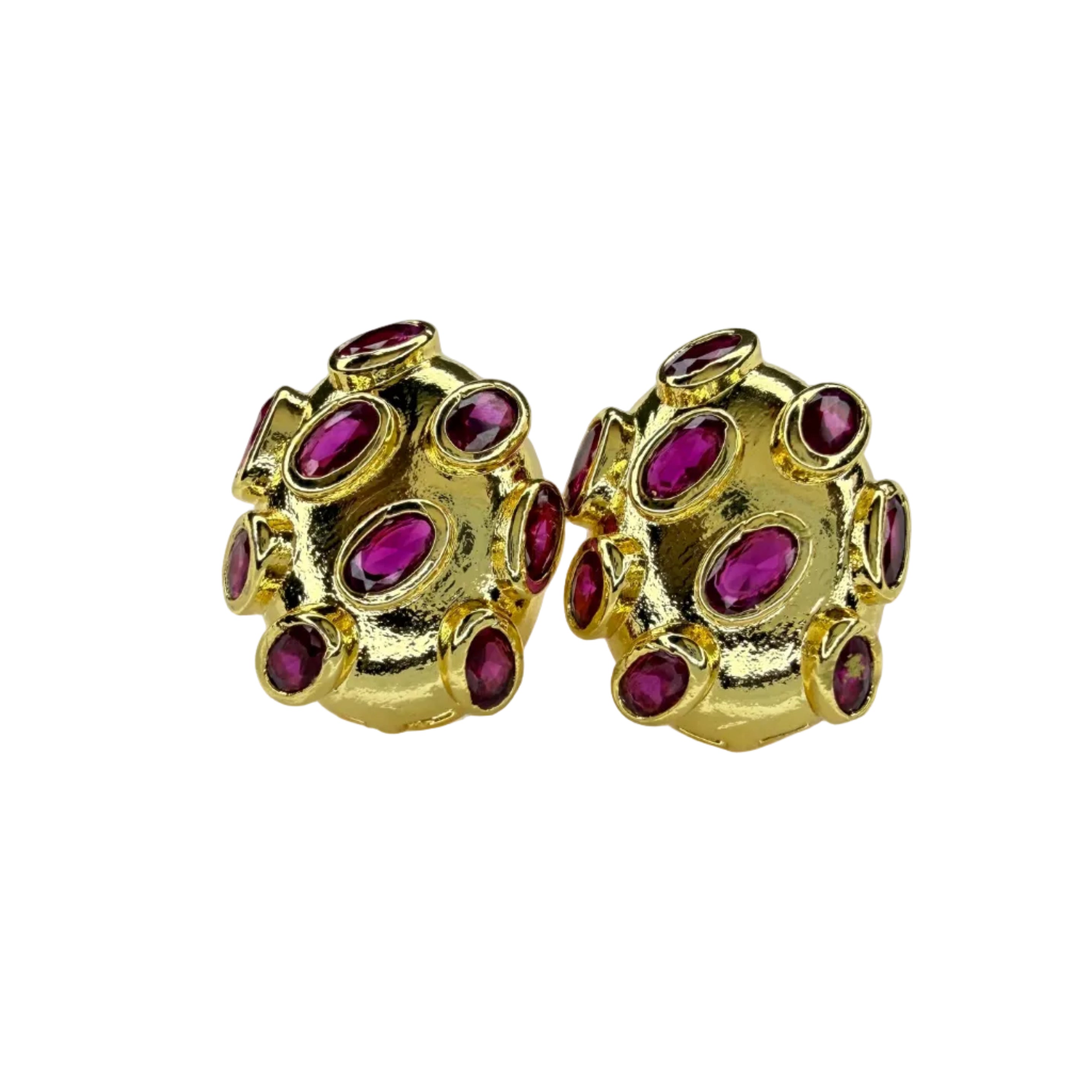 Ruby Dôme Earring