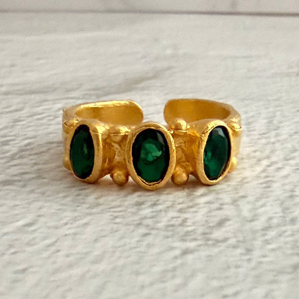 Emerald Green Statement Ring