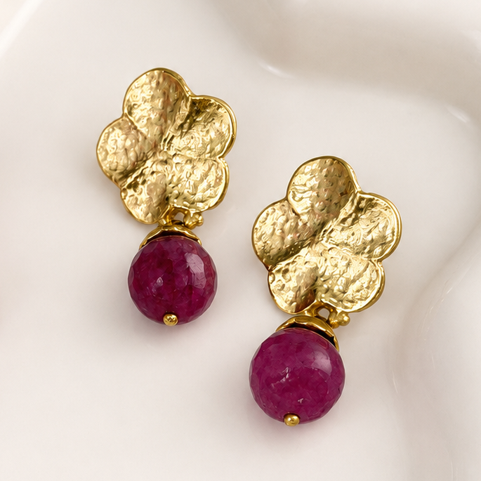 Fuchsia Bloom Earrings