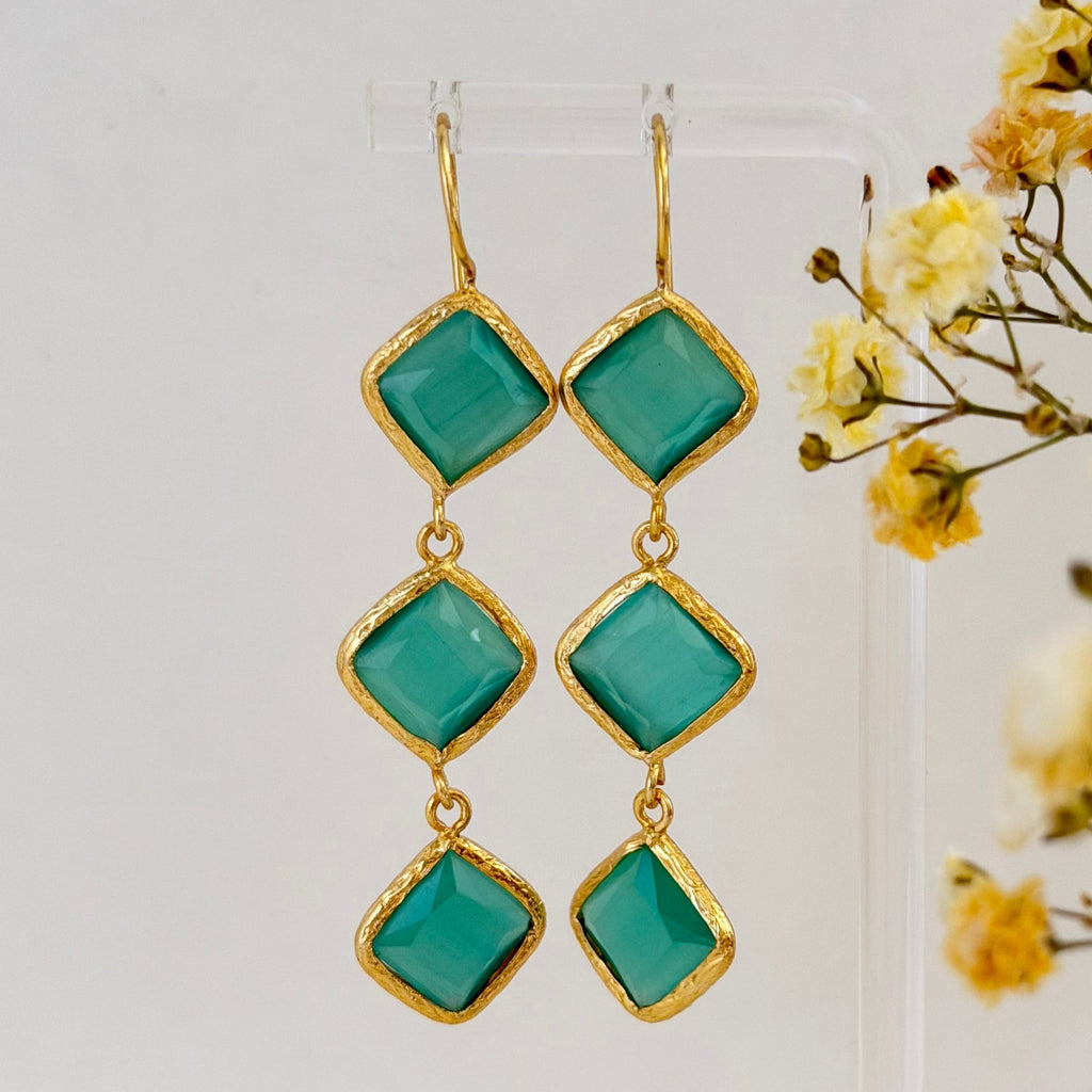 Aegean Azure Drop Earrings