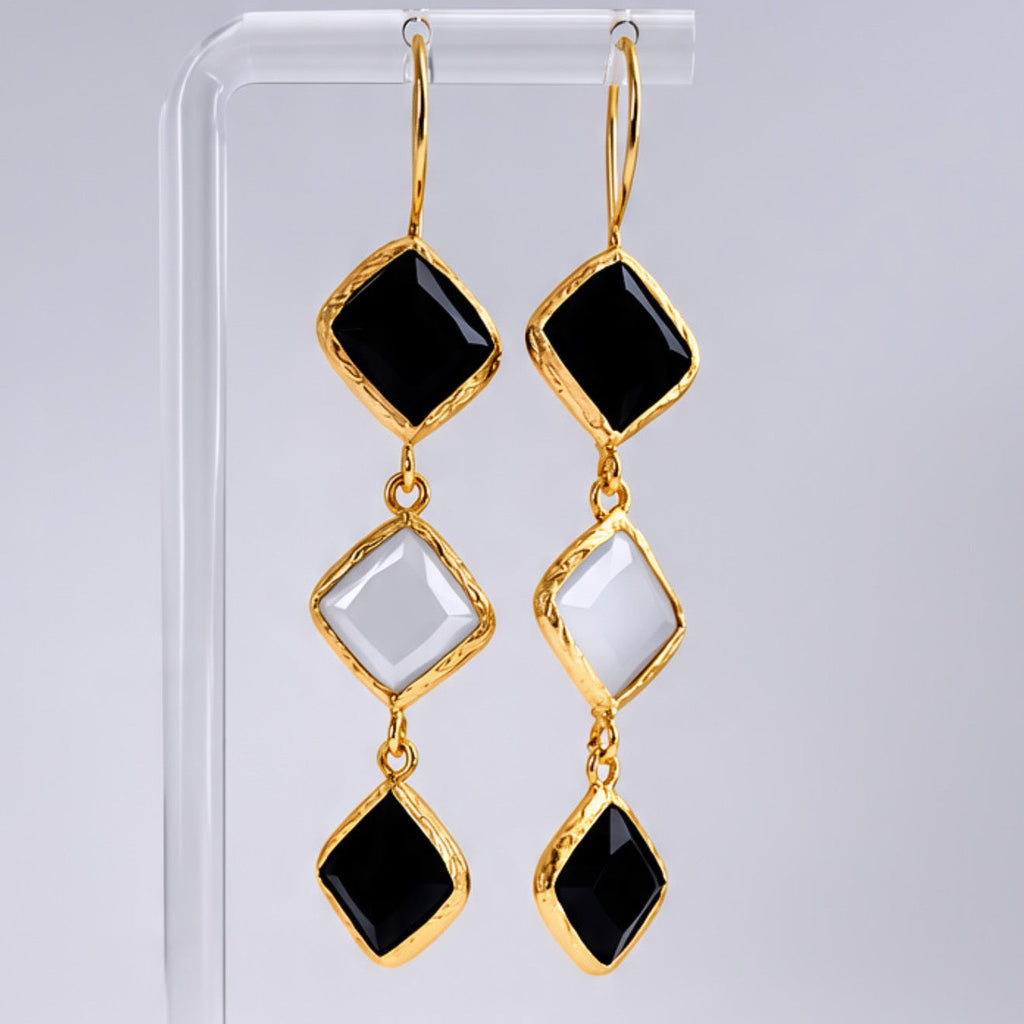 Noir Lumière Drop Earrings