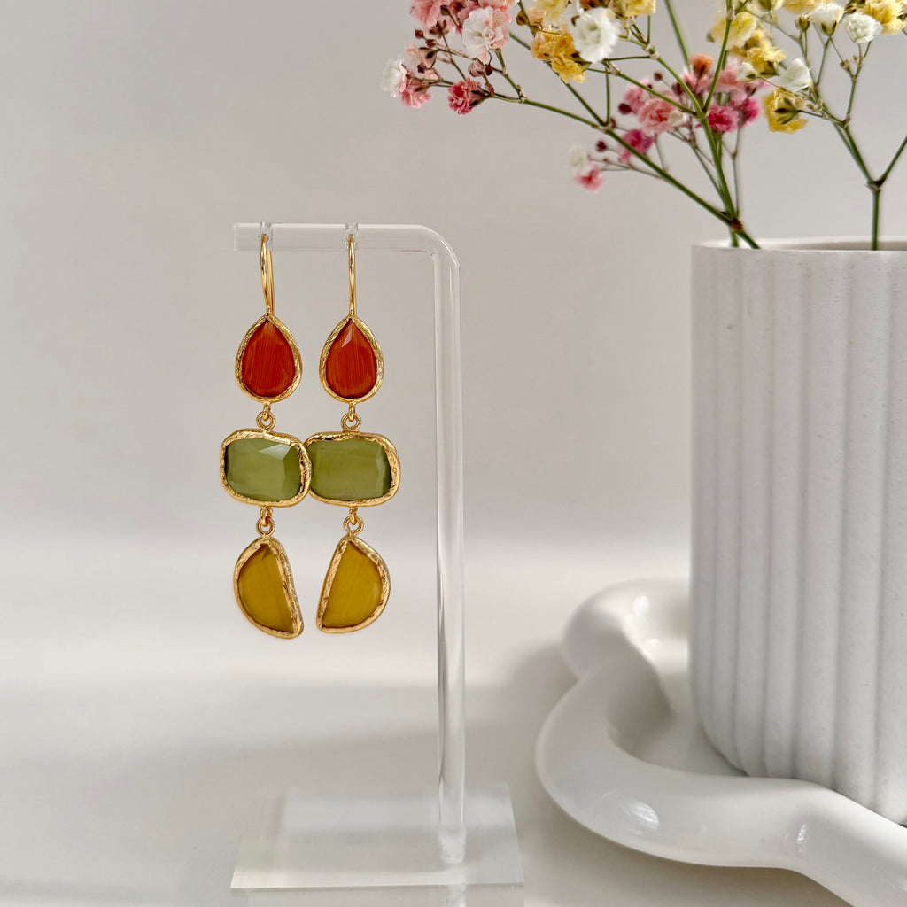 Sicilian Sunset Drop Earrings
