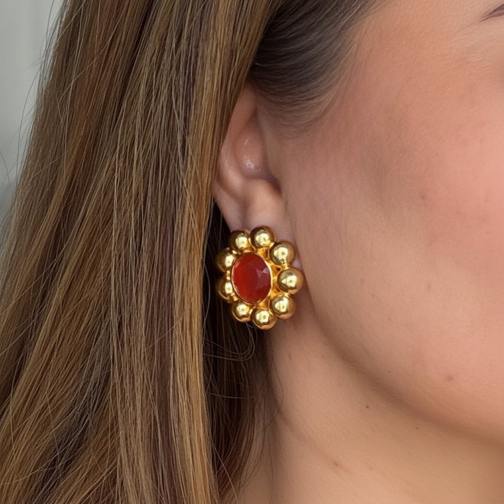 Golden Bloom Studs