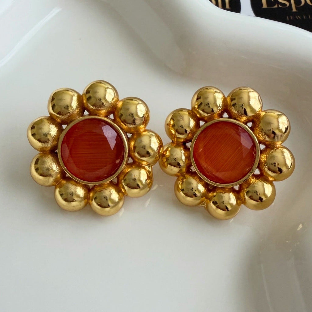 Golden Bloom Studs