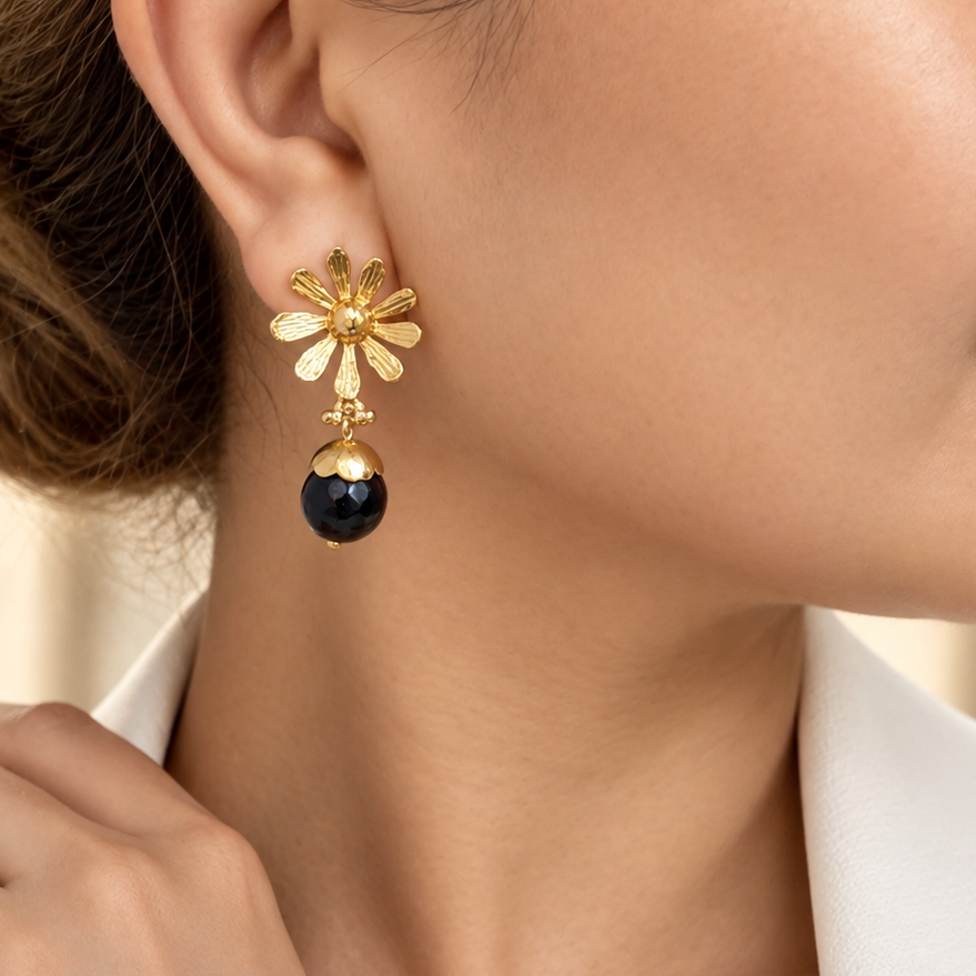 Midnight Bloom Earrings