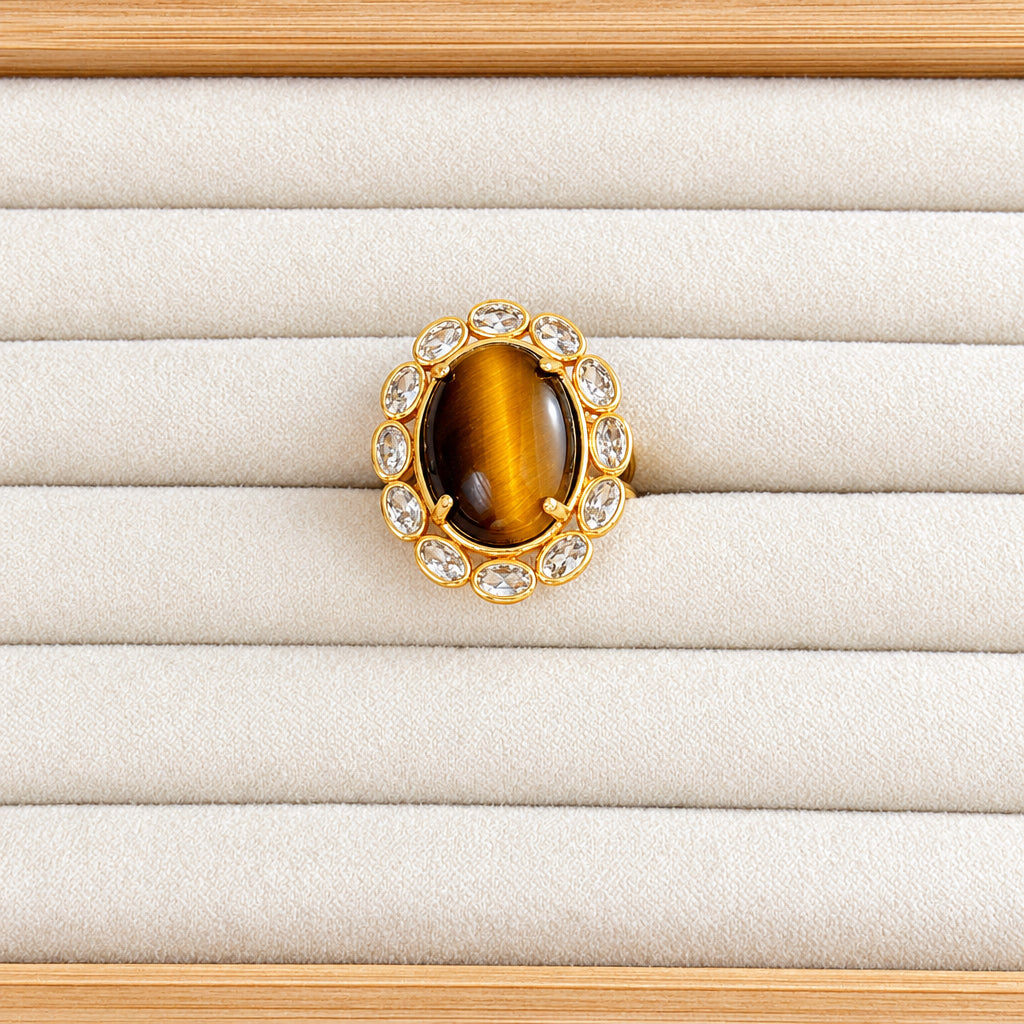 Golden Gaze Tiger’s Eye Ring