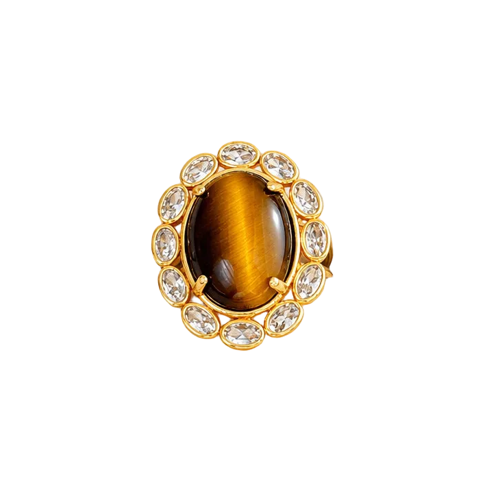 Golden Gaze Tiger’s Eye Ring