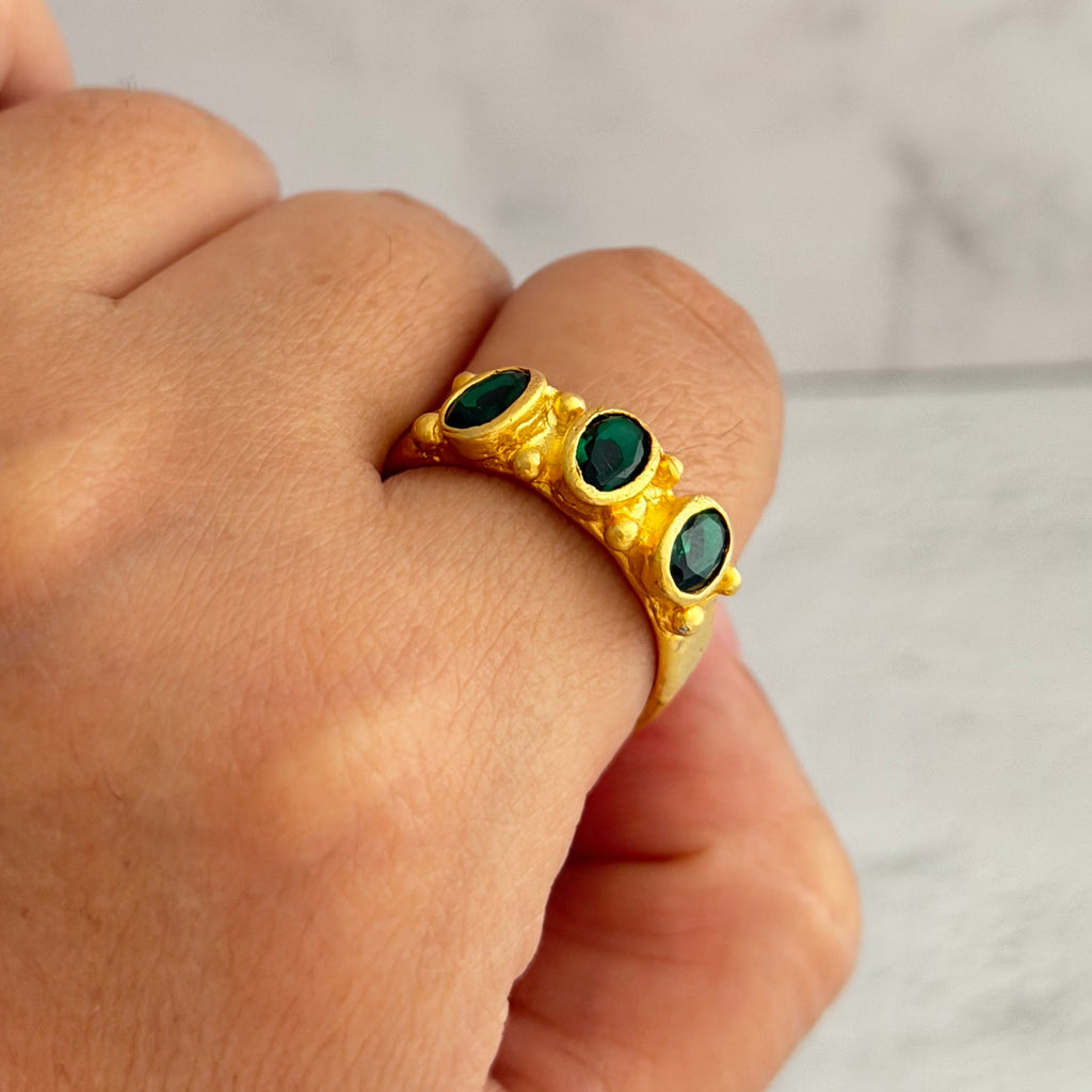 Emerald Green Statement Ring