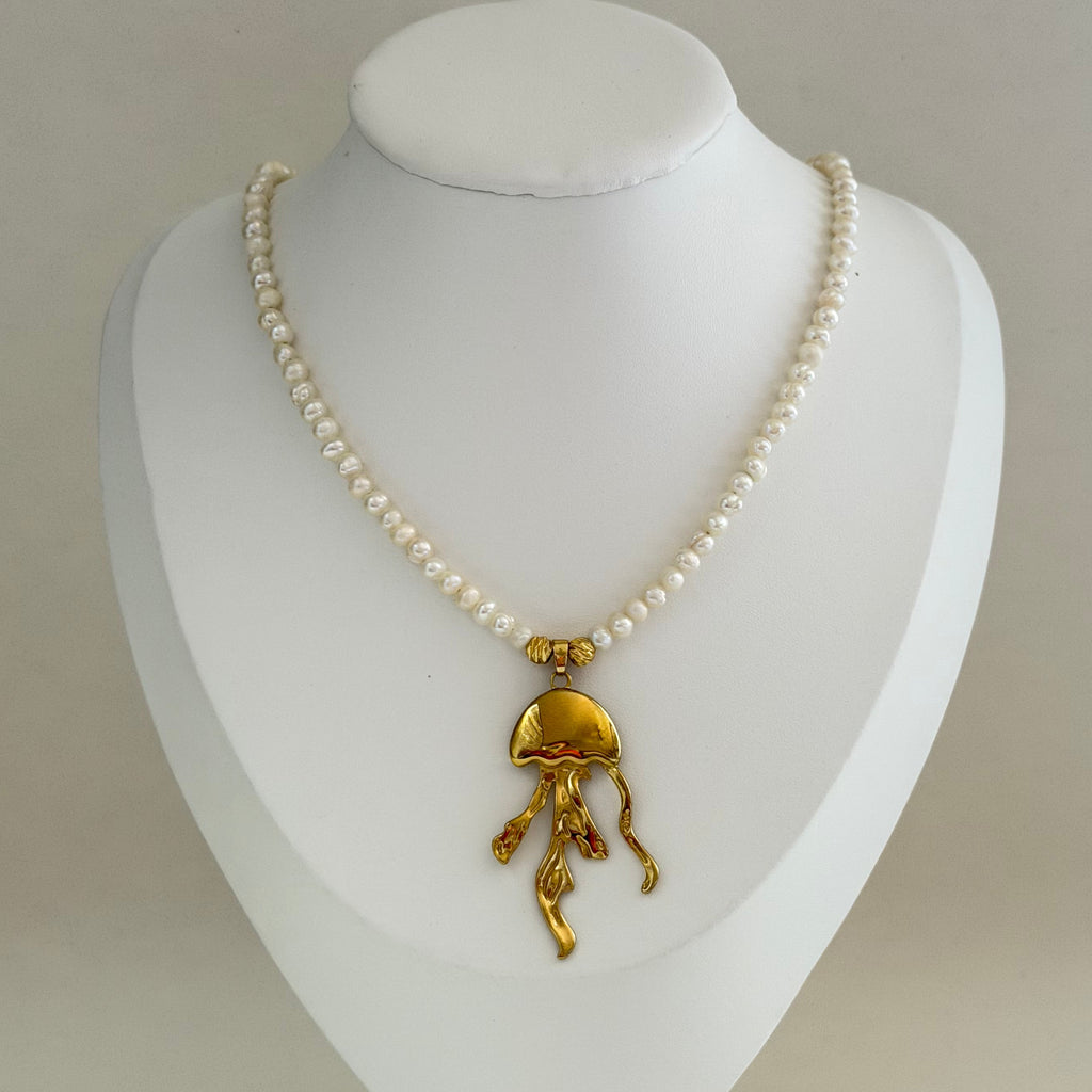 Jellyfish Pearl Necklace