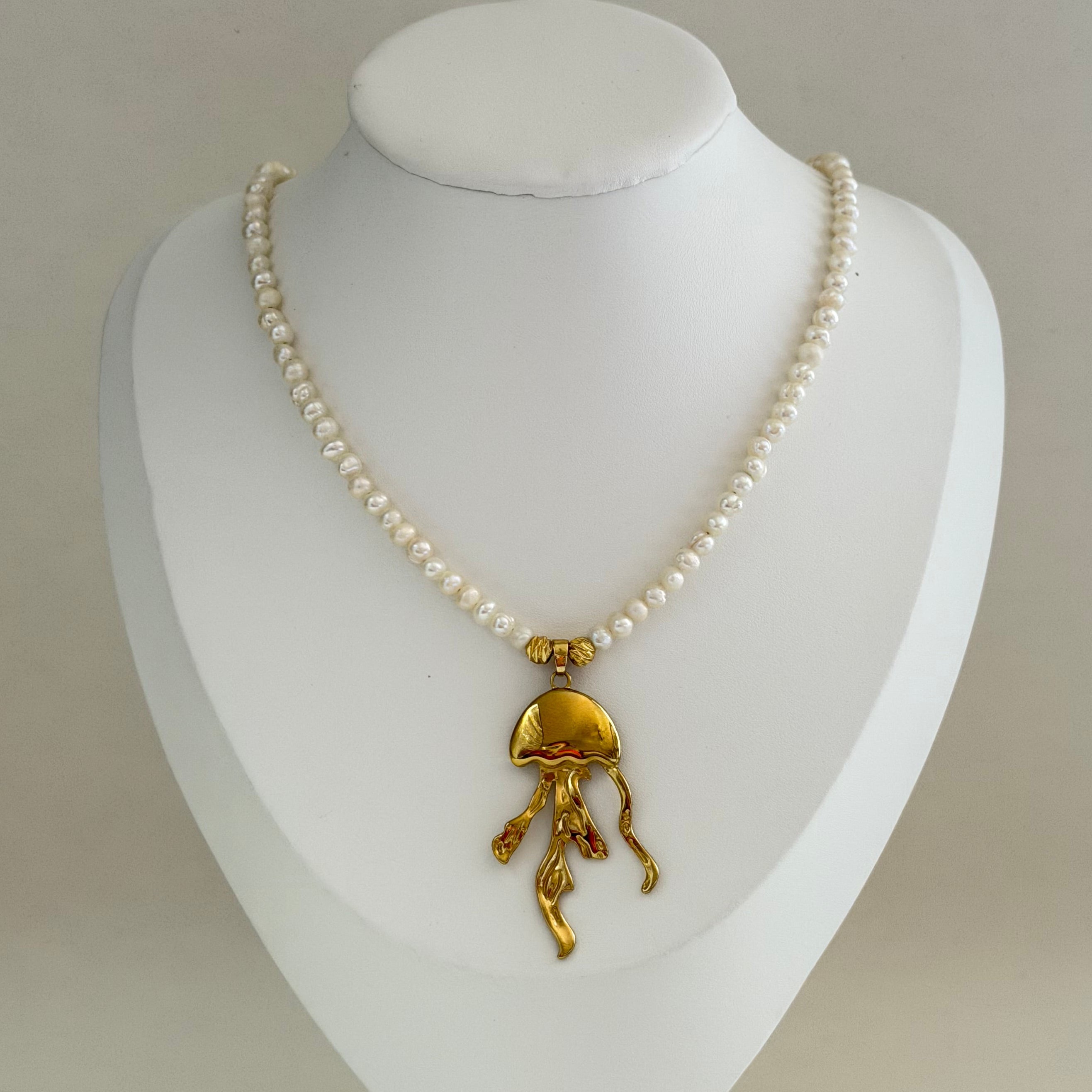 Jellyfish Pearl Necklace