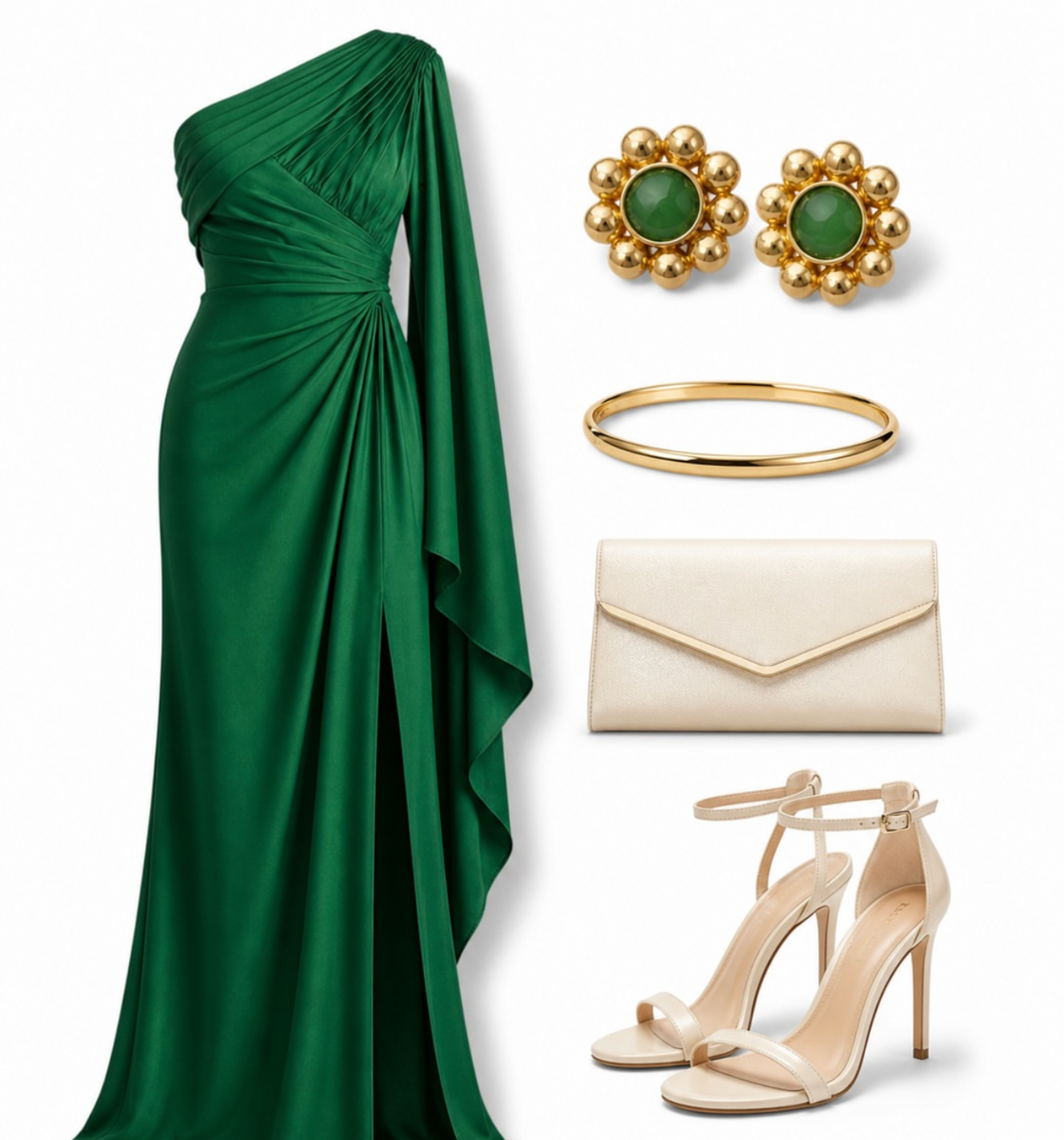 Emerald Bloom Studs