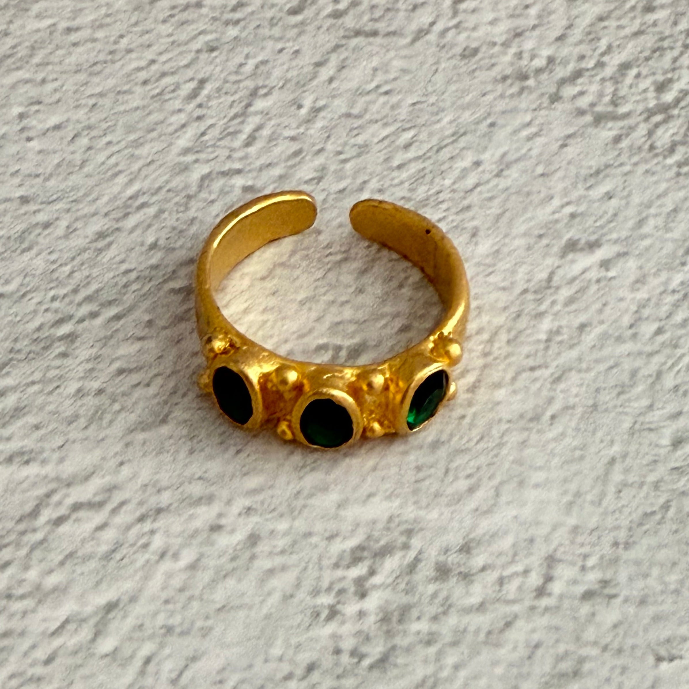Emerald Green Statement Ring