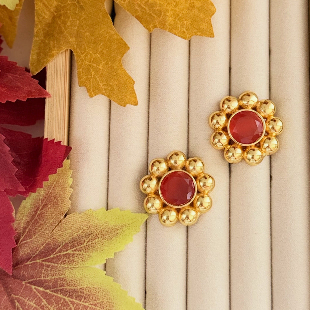 Golden Bloom Studs