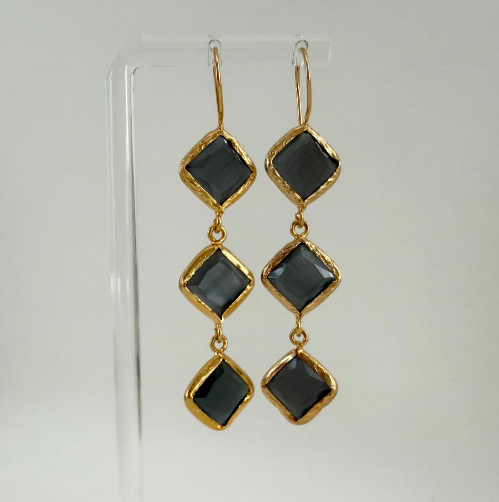 Midnight Glow Drop Earrings