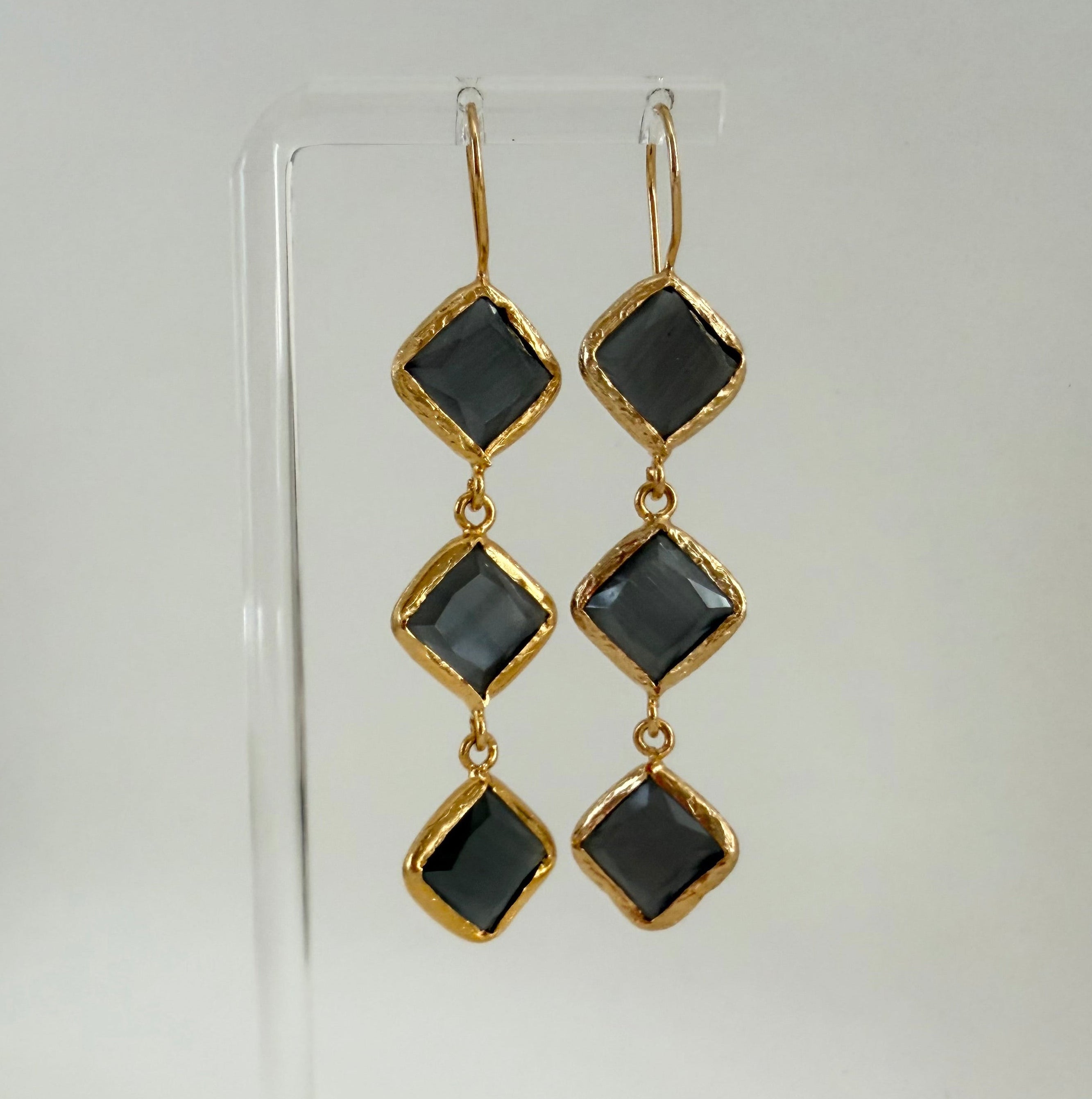 Midnight Glow Drop Earrings
