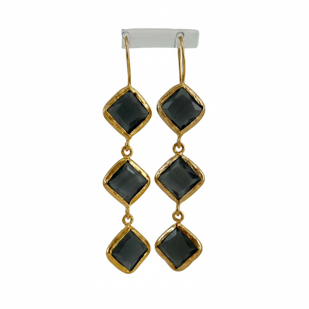 Midnight Glow Drop Earrings