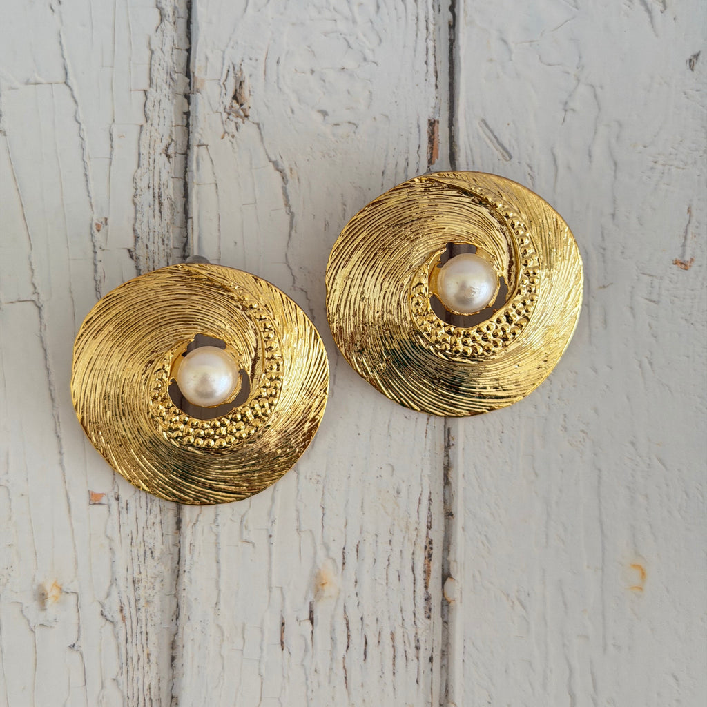 Pearl Swirl Earrings