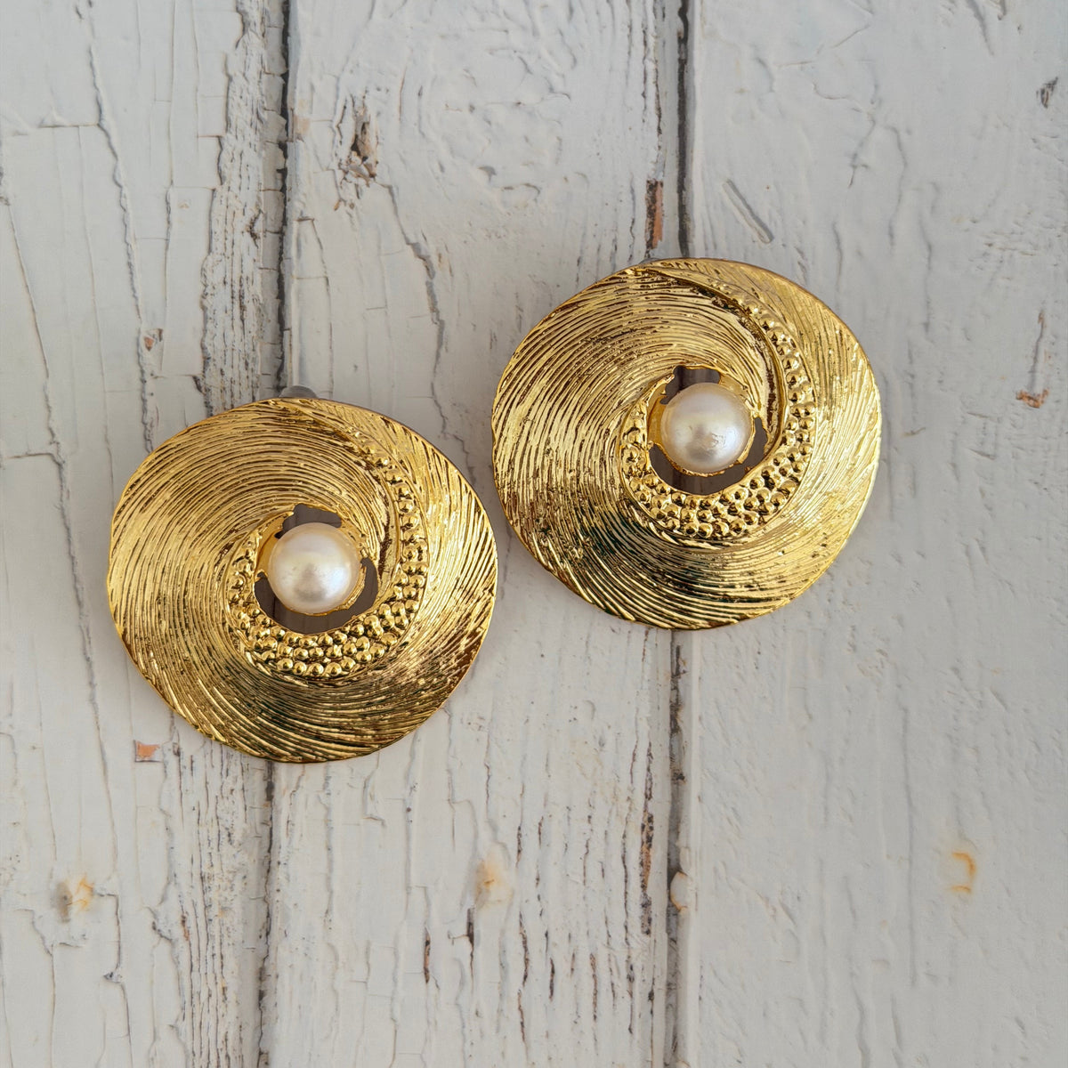 Pearl Swirl Earrings