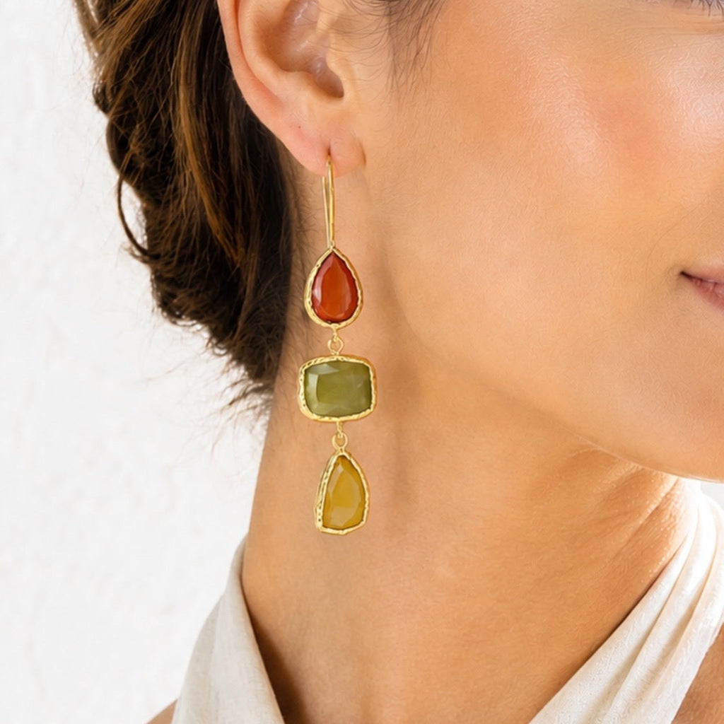Sicilian Sunset Drop Earrings