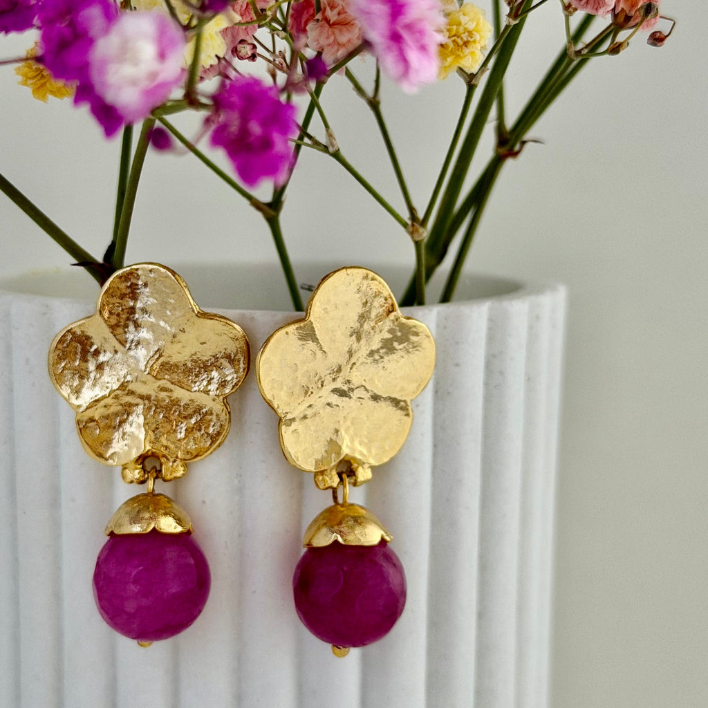 Fuchsia Bloom Earrings