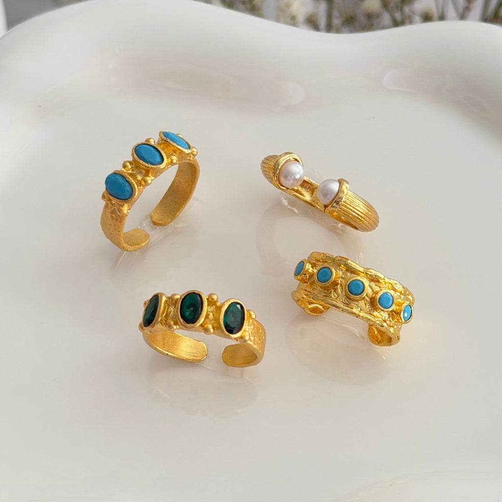 Emerald Green Statement Ring