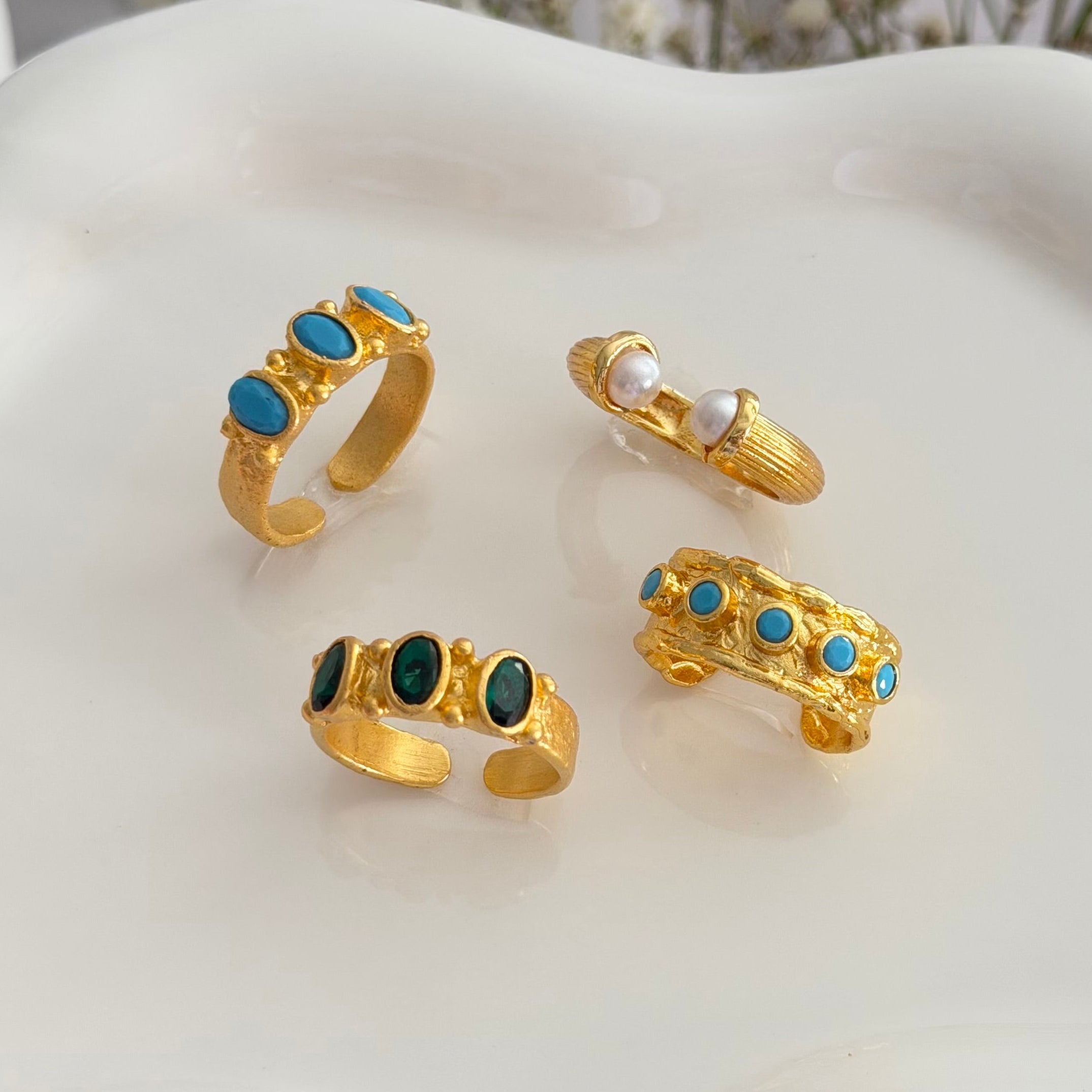 Emerald Green Statement Ring